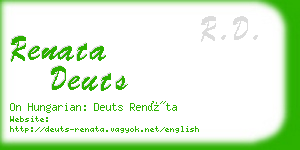 renata deuts business card